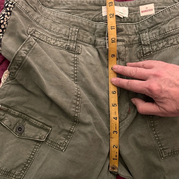 Olive Green Cargo Pants with Side Stripes - Picture 7 of 10